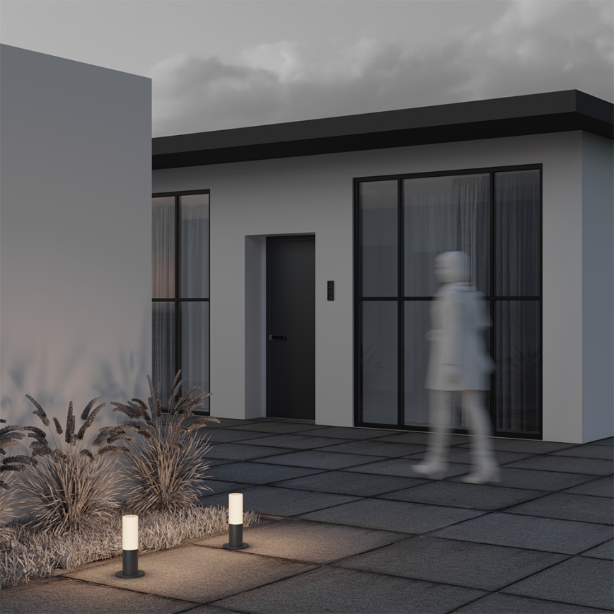 Lampă de exterior Maytoni O418FL-01GR WILLIS 1xE27/60W/230V 30 cm IP54 antracit