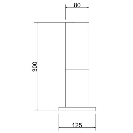 Lampă de exterior Maytoni O418FL-01GR WILLIS 1xE27/60W/230V 30 cm IP54 antracit