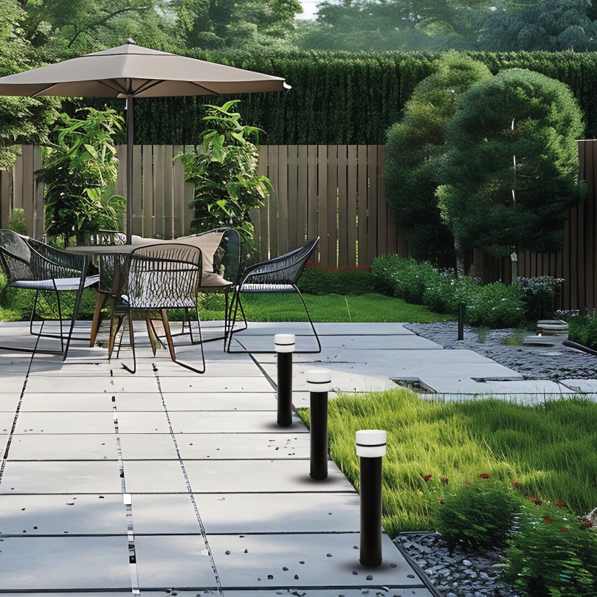 Lampă de exterior MIA 1xE27/60W/230V 50 cm IP44 negru