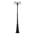 Lampă de exterior neagră 2xE27/60W/230V IP44 199 cm