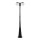 Lampă de exterior neagră 2xE27/60W/230V IP44 199 cm
