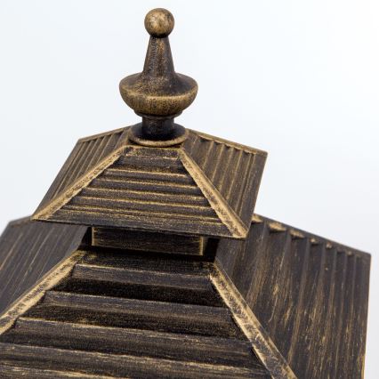 Lampă de exterior KIKO 1xE27/11W/230V IP44 bronz/patină