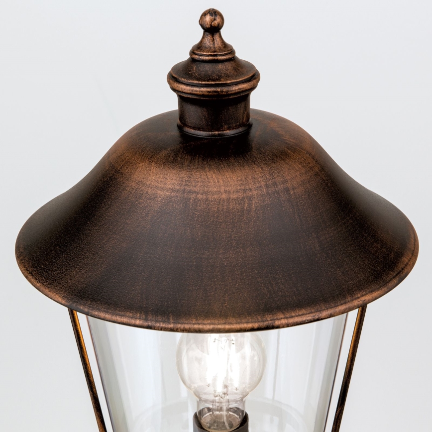 Lampă de exterior KENZO 1xE27/100W/230V IP44 bronz/patină