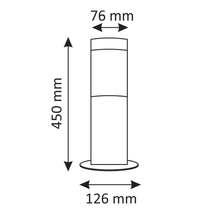 Lampă de exterior OSLO 1xE27/10W/230V 45 cm IP44 antracit