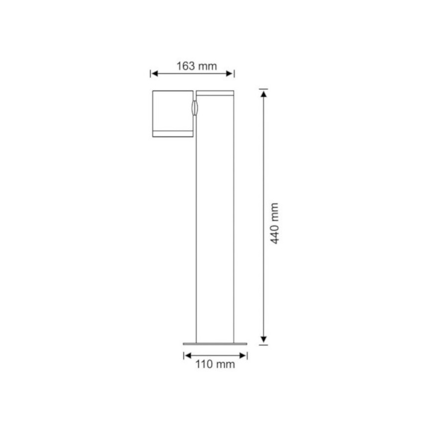 Lampă de exterior PINO 1xGU10/10W/230V IP44 44 cm