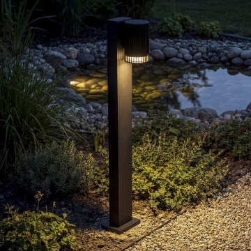 Lampă de exterior RADILO, 1x GU10/11W/230V, 80 cm, IP44, neagră