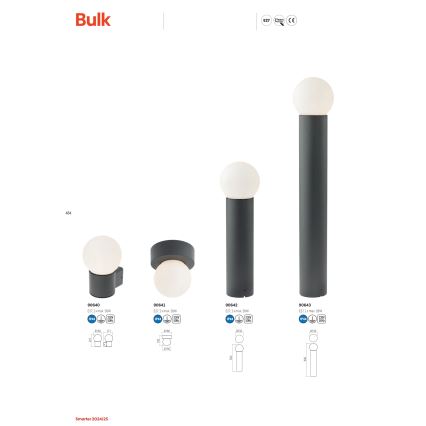 Lampă de exterior Redo 90642 BULK 1xE27/28W/230V 50 cm IP44 antracit