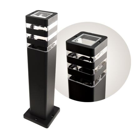 Lampă de exterior SANTA 1xE27/60W/230V, 50 cm, IP54, negru