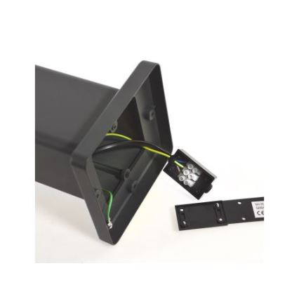 Lampă de exterior SANTA 1xE27/60W/230V, 50 cm, IP54, negru