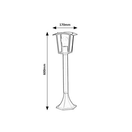 Lampă de exterior 1xE27/15W/230V IP44 Rabalux