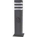 Lampă de exterior TEKSAS cu dulie 1xE27/20W/230V 44 cm IP44 antracit