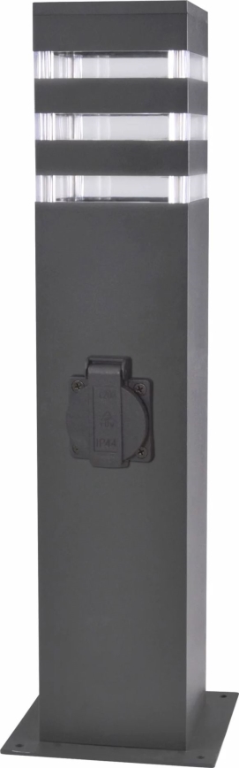 Lampă de exterior TEKSAS cu dulie 1xE27/20W/230V 44 cm IP44 antracit