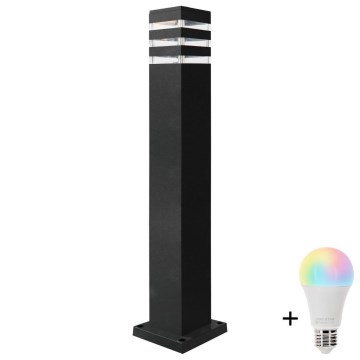 Lampă de exterior TEKSAS LED RGBW reglabilă 1xE27/9W/230V 2700-6500K Wi-Fi 74 cm IP44 antracit