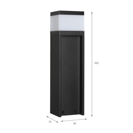 Lampă de exterior VESPER 1x G9 / 5 W / 230 V, IP44, 30 cm, neagră