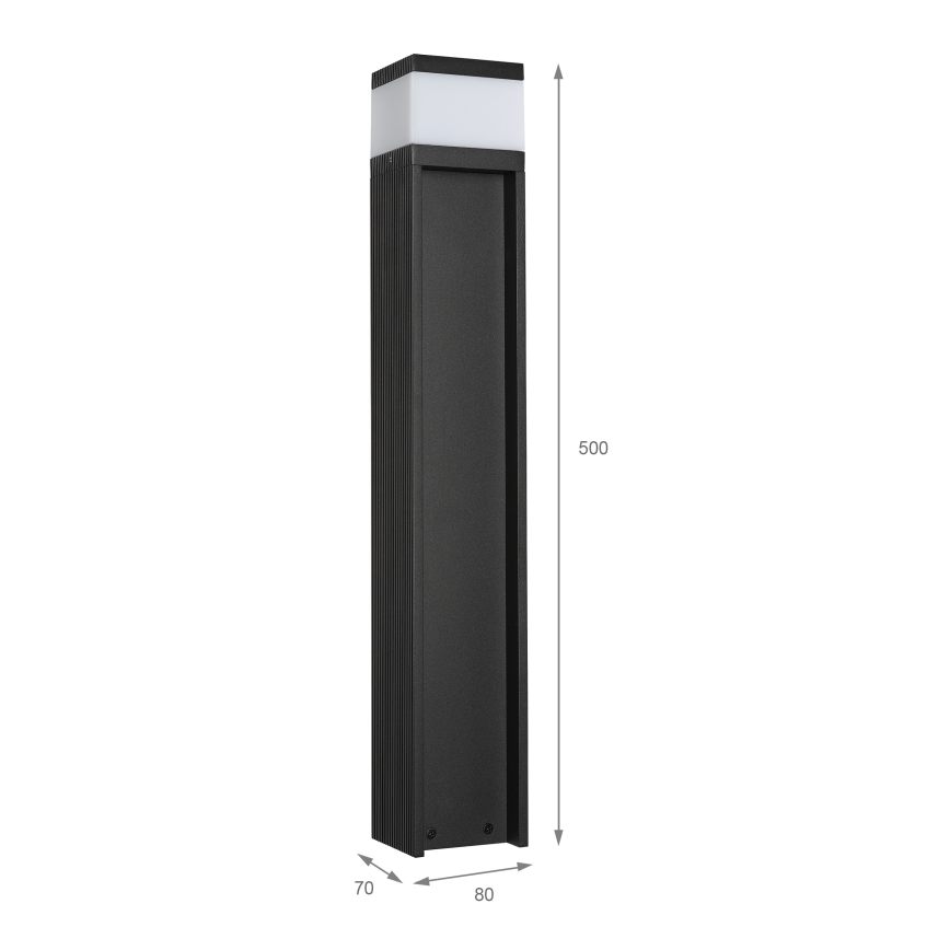 Lampă de exterior VESPER 1xG9/5W/230V IP44 50 cm neagră