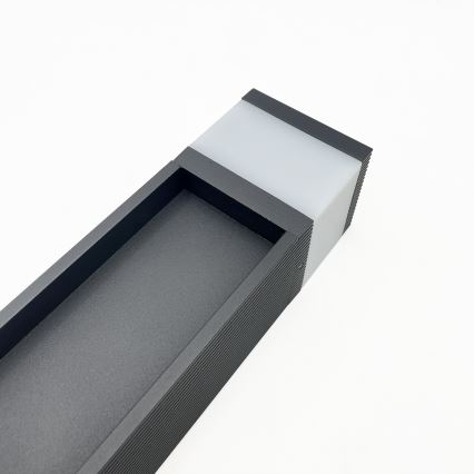 Lampă de exterior VESPER 1xG9/5W/230V IP44 80 cm neagră