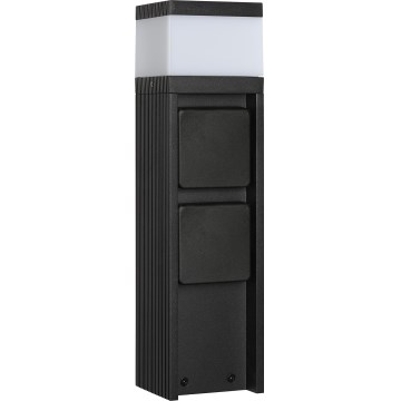 Lampă de exterior VESPER cu 2 socluri, 1xG9/5W/230V, IP54, 30 cm, negru