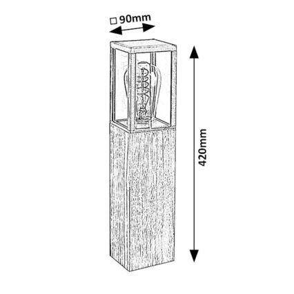 Lampă de exterior 1xE27/60W/230V IP44 Rabalux