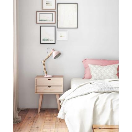 Lampă de masă 1 x E27, 40 W, 230 V, roz