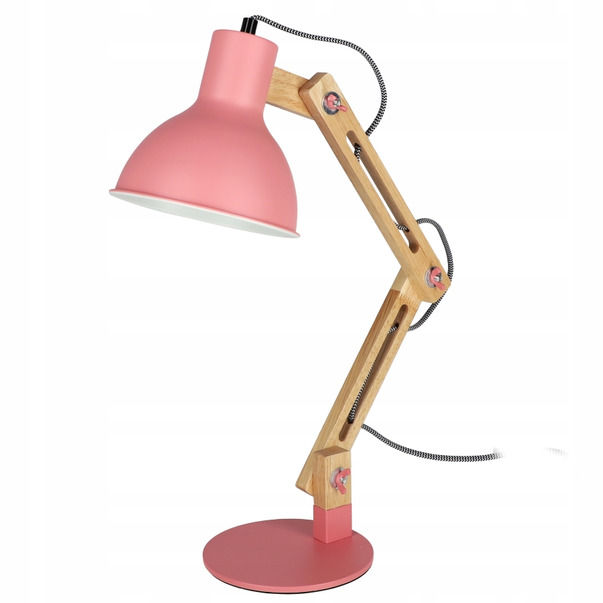 Lampă de masă 1 x E27, 40 W, 230 V, roz