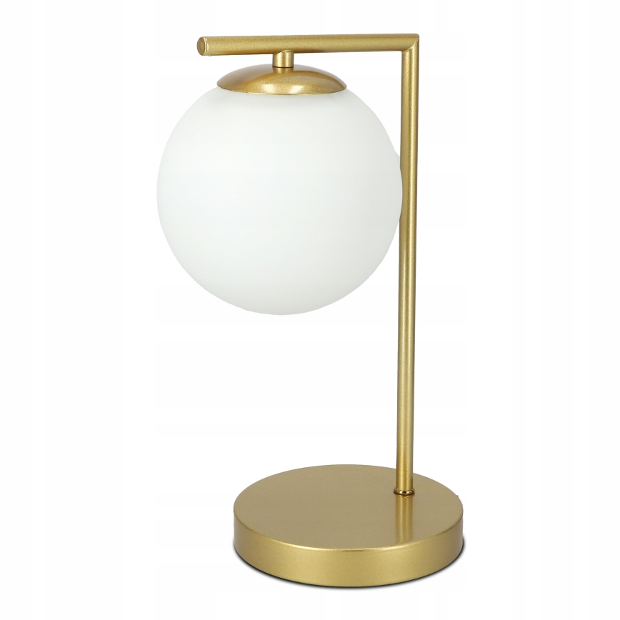Lampă de masă 1x E27, 40 W, 230 V, auriu/alb