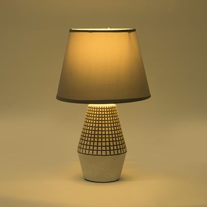 Lampă de masă 1xE14/40W/230V alb/gri