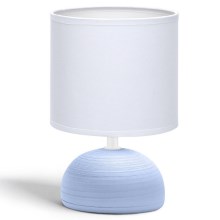 Lampă de masă 1xE14/40W/230V albastră/albă Aigostar