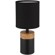 Lampă de masă 1xE14/40W/230V neagră/lemn Globo