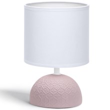 Lampă de masă 1xE14/40W/230V roz/albă Aigostar