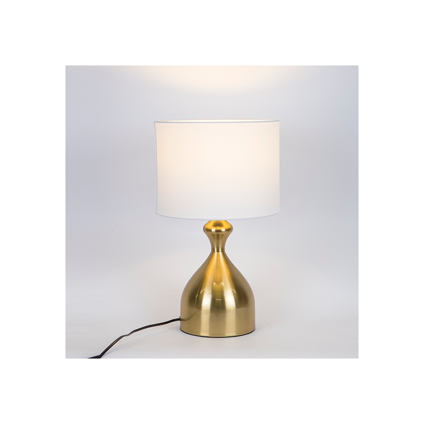 Lampă de masă 1xE27/40W/230V alb/auriu