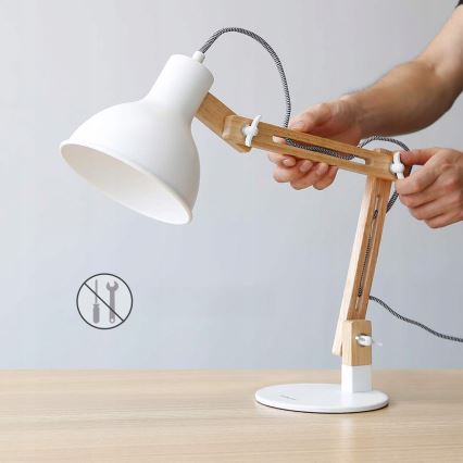 Lampă de masă 1xE27/40W/230V albă