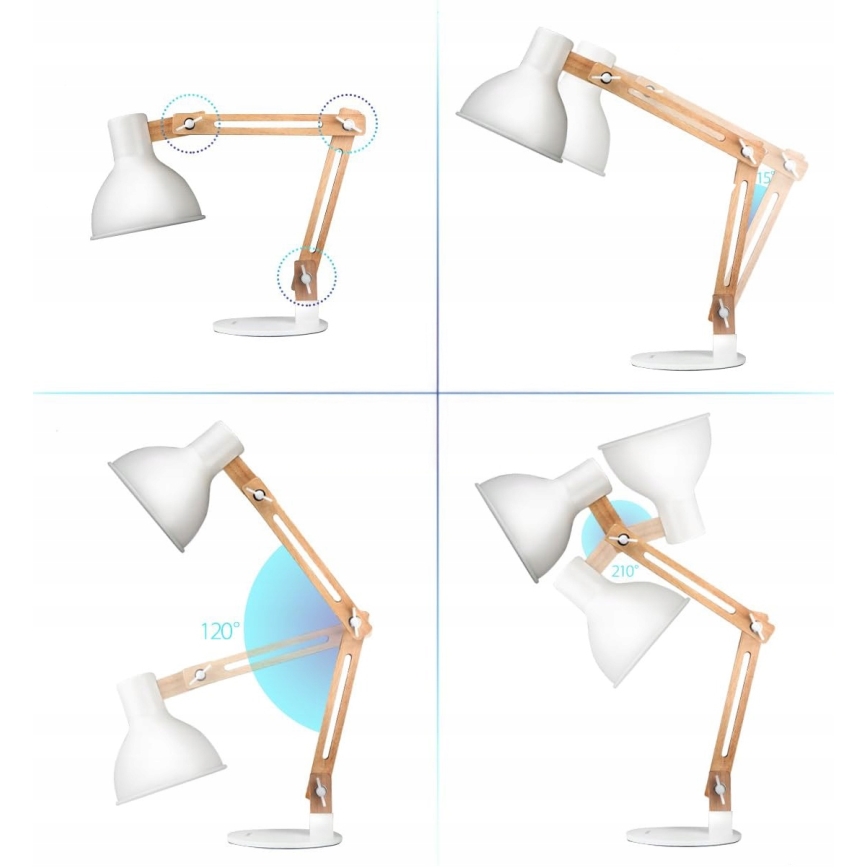 Lampă de masă 1xE27/40W/230V albă