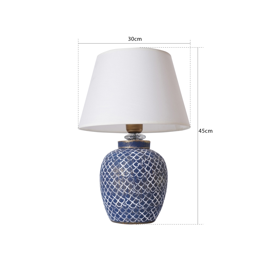 Lampă de masă 1xE27/40W/230V albastru