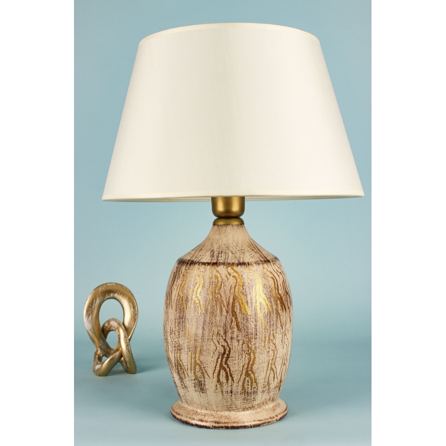 Lampă de masă 1xE27/40W/230V auriu