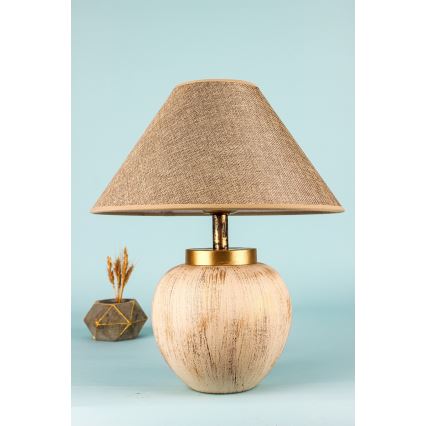 Lampă de masă 1xE27/40W/230V bej