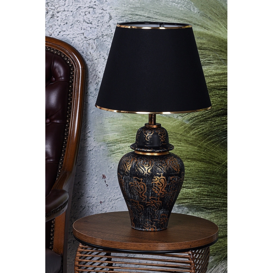 Lampă de masă 1xE27/40W/230V negru