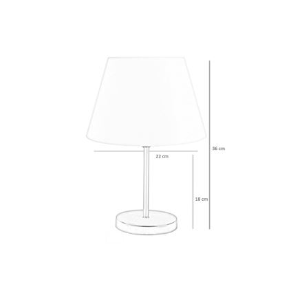 Lampă de masă 1xE27/60W/230V alamă