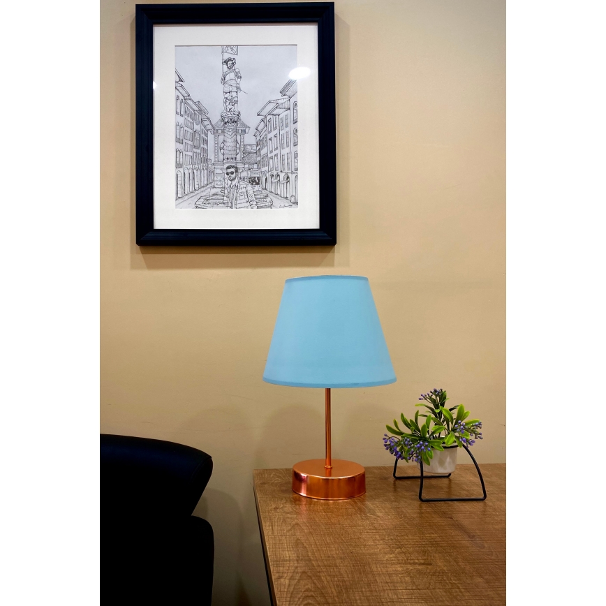 Lampă de masă 1xE27/60W/230V cupru