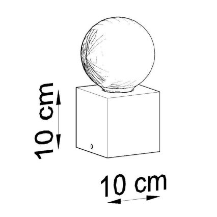 Lampă de masă ABEL 1×E27/15W/230V