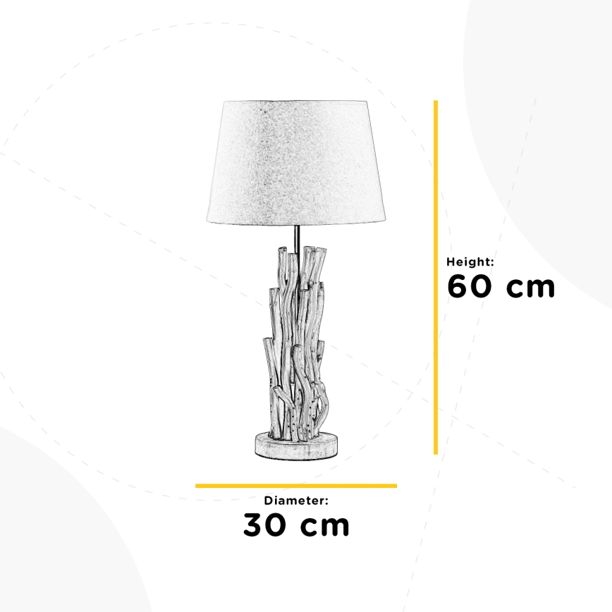 Lampă de masă AGAR 1xE27/22W/230V 60 cm ONLI