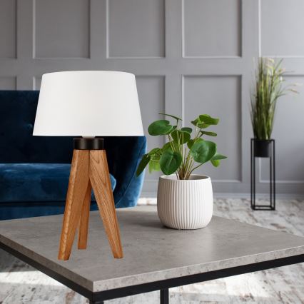 Lampă de masă AIDA 1xE27/60W/230V stejar