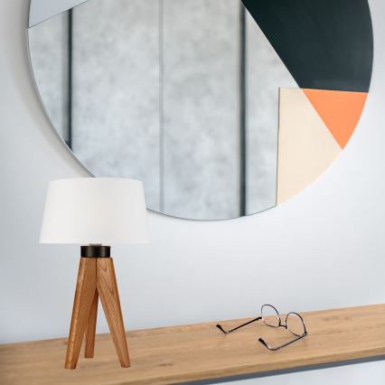 Lampă de masă AIDA 1xE27/60W/230V stejar