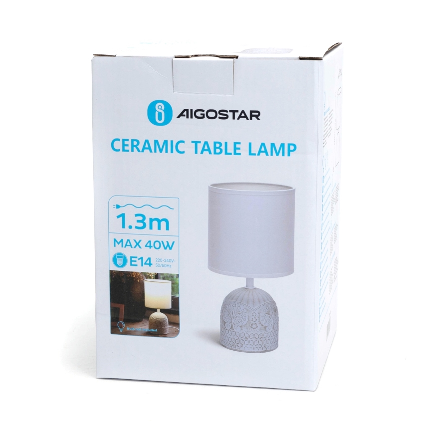 Lampă de masă Aigostar 1xE14/40W/230V