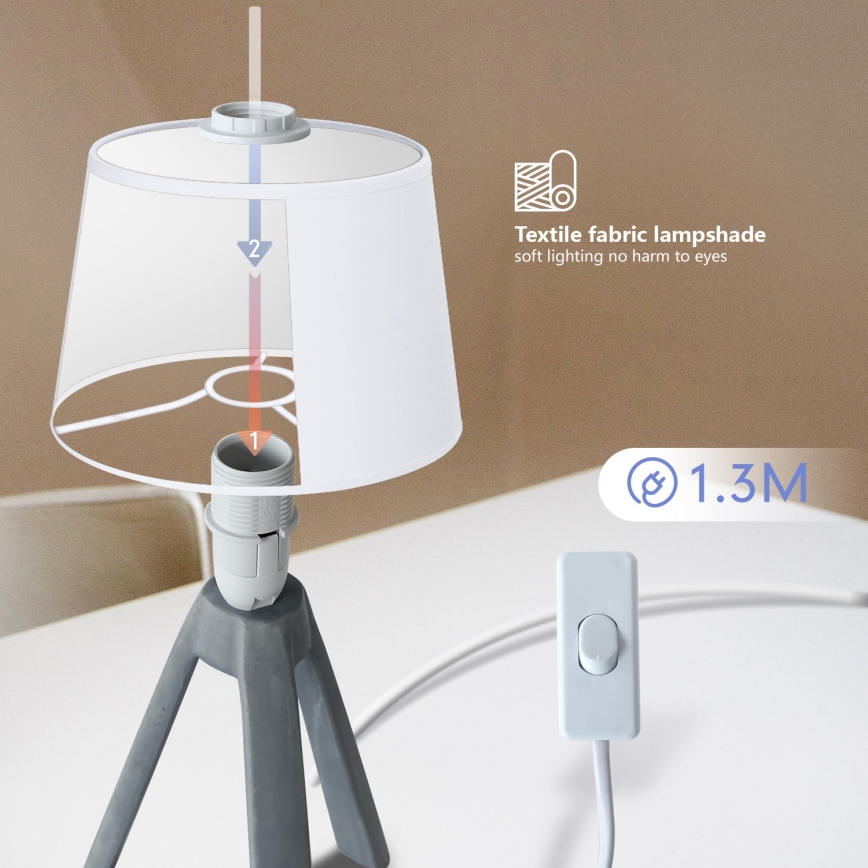 Lampă de masă Aigostar 1xE14/40W/230V