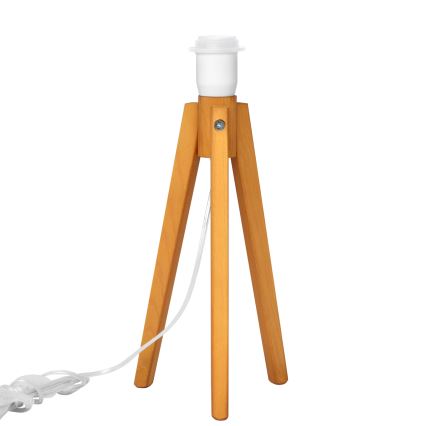 Lampă de masă ALBA 1xE27/15W/230V alb/auriu/stejar