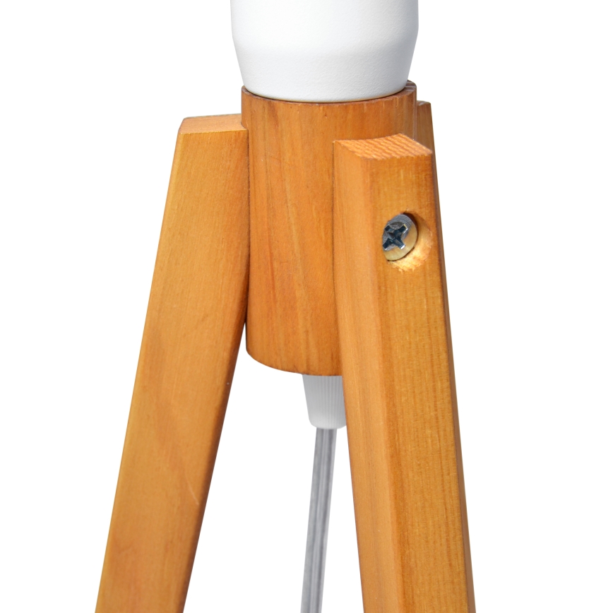 Lampă de masă ALBA 1xE27/15W/230V alb/stejar