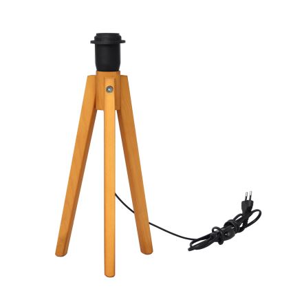 Lampă de masă ALBA 1xE27/15W/230V negru/auriu/stejar