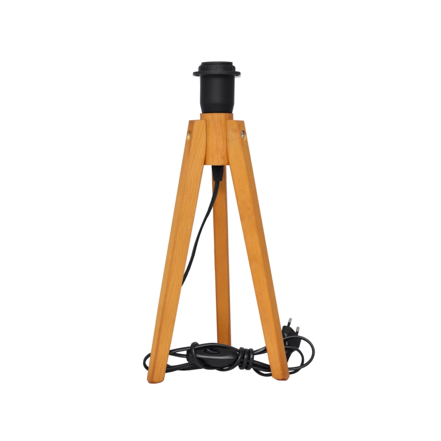 Lampă de masă ALBA 1xE27/15W/230V negru/auriu/stejar