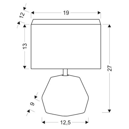 Lampă de masă ANIMI 1xE14/40W/230V gri