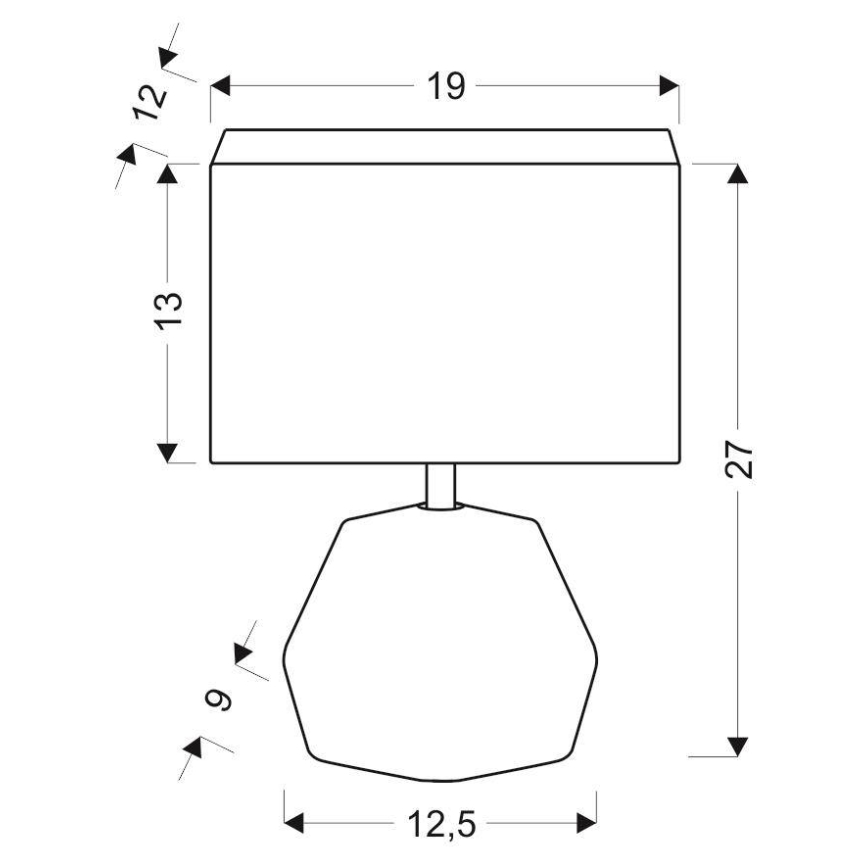 Lampă de masă ANIMI 1xE14/40W/230V gri